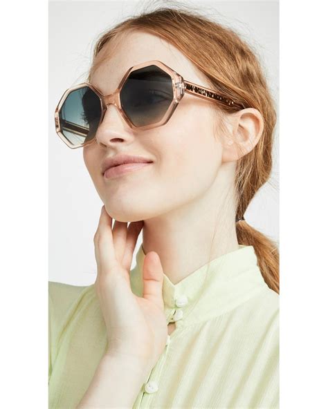 chloe willow octagonal sunglasses|Willow Octagonal Sunglasses In Acetate .